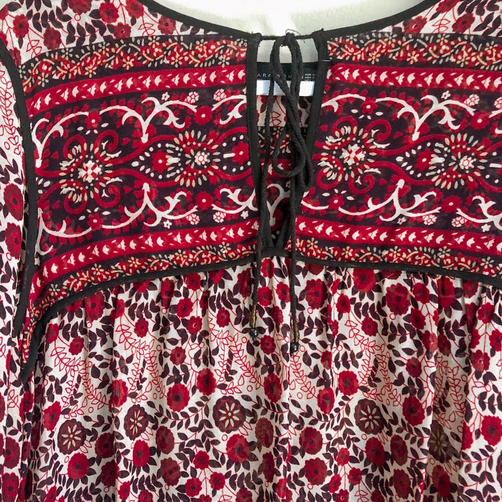 Zara Pattern Flow Shirt - Picture 4 of 8